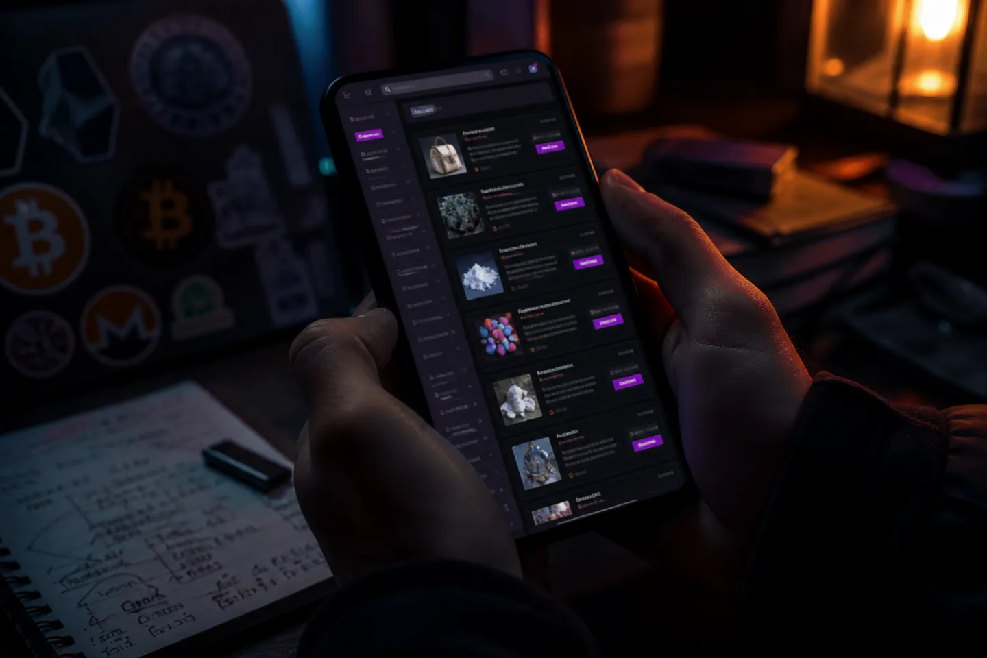 dark web market smartphone transaction