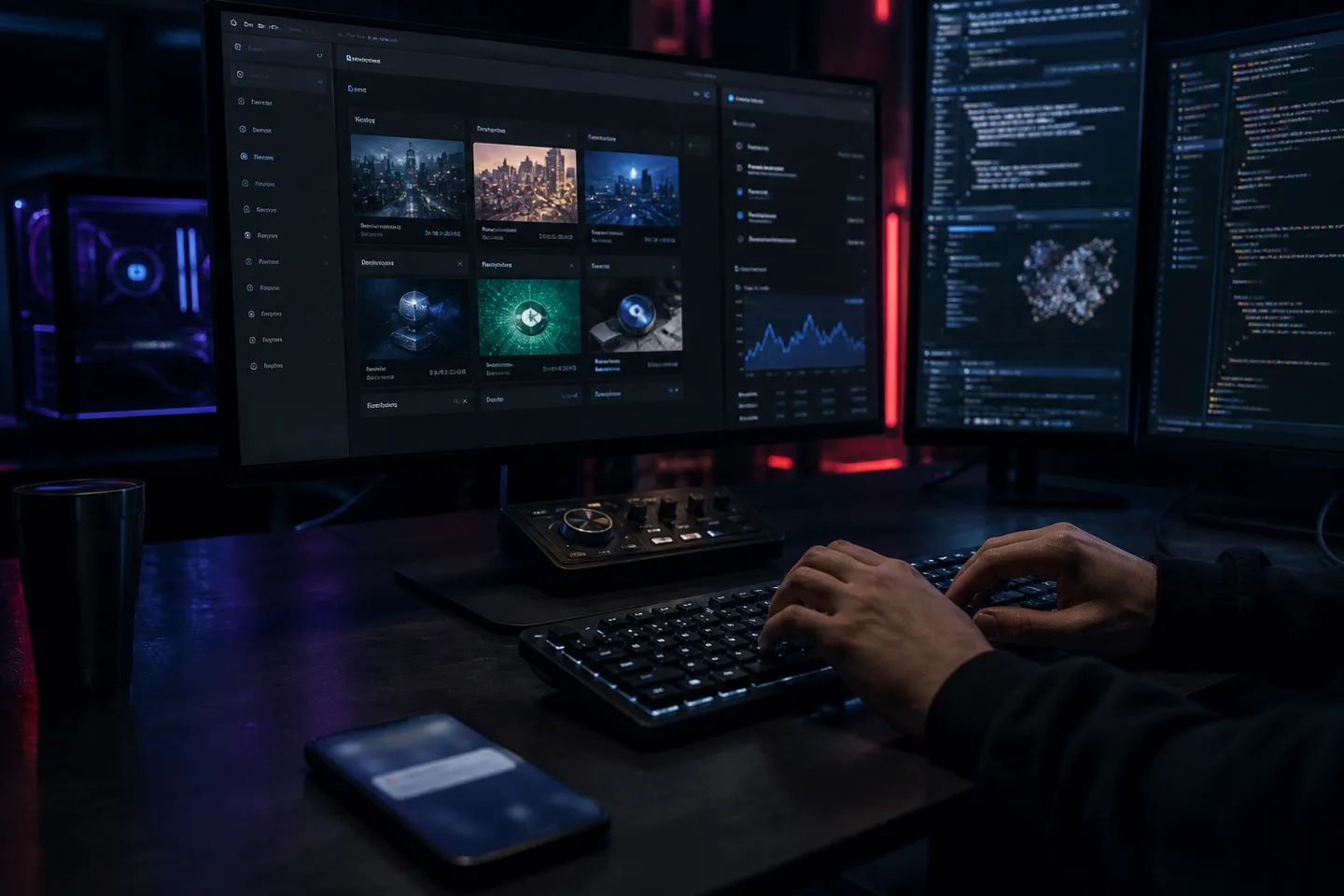 STYX Market operations on a computer screen
