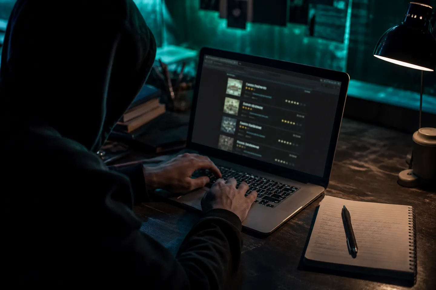 user analyzing darknet vendor ratings and reviews